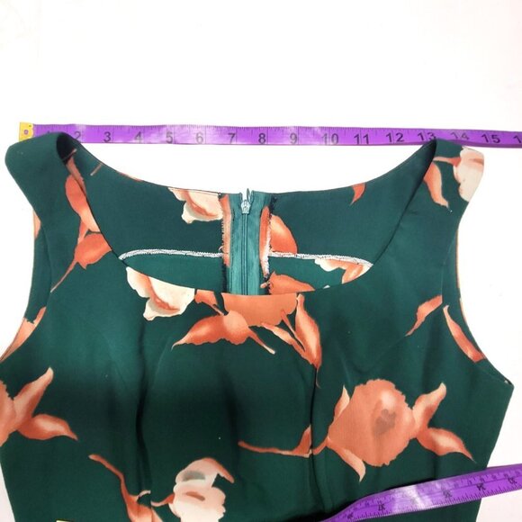 Green Maxi Long Dress Gown Sleeveless Mermaid Style Long Dress - Size XS/S - Picture 14 of 15